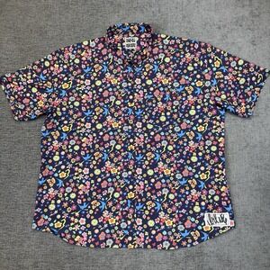 RSVLTS X NFG New Found Glory Shirt‎ Men's 3XL Button Down Tiki Kunuflex Floral